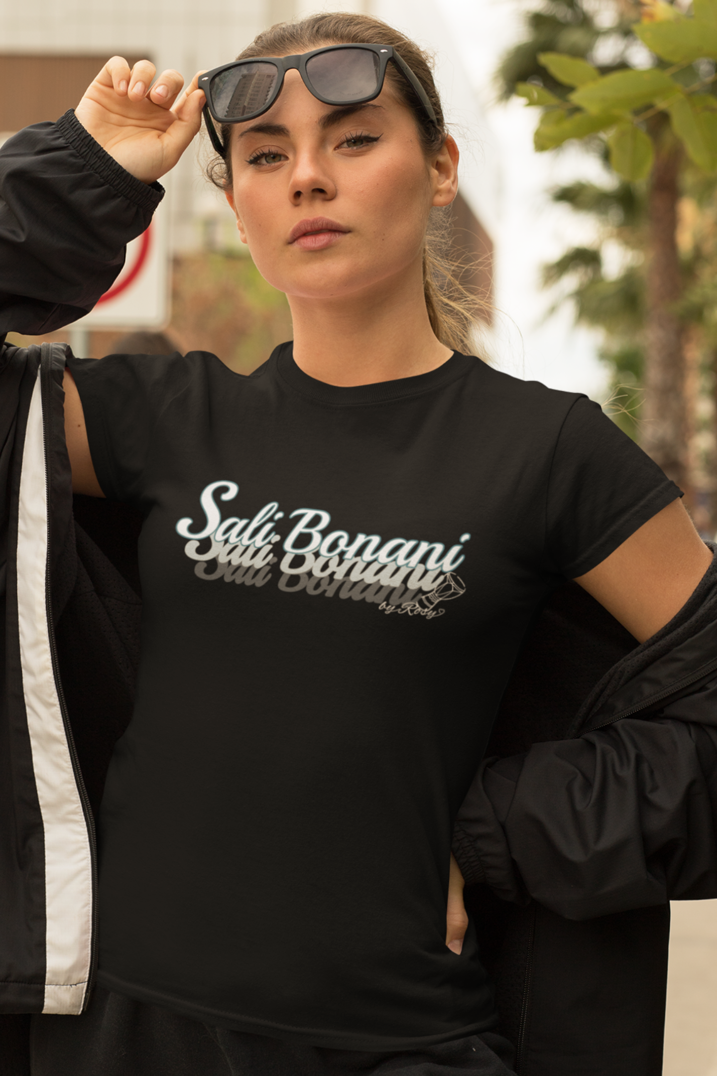 Sali Bonani Damen T-Shirt - Trommel Rosy