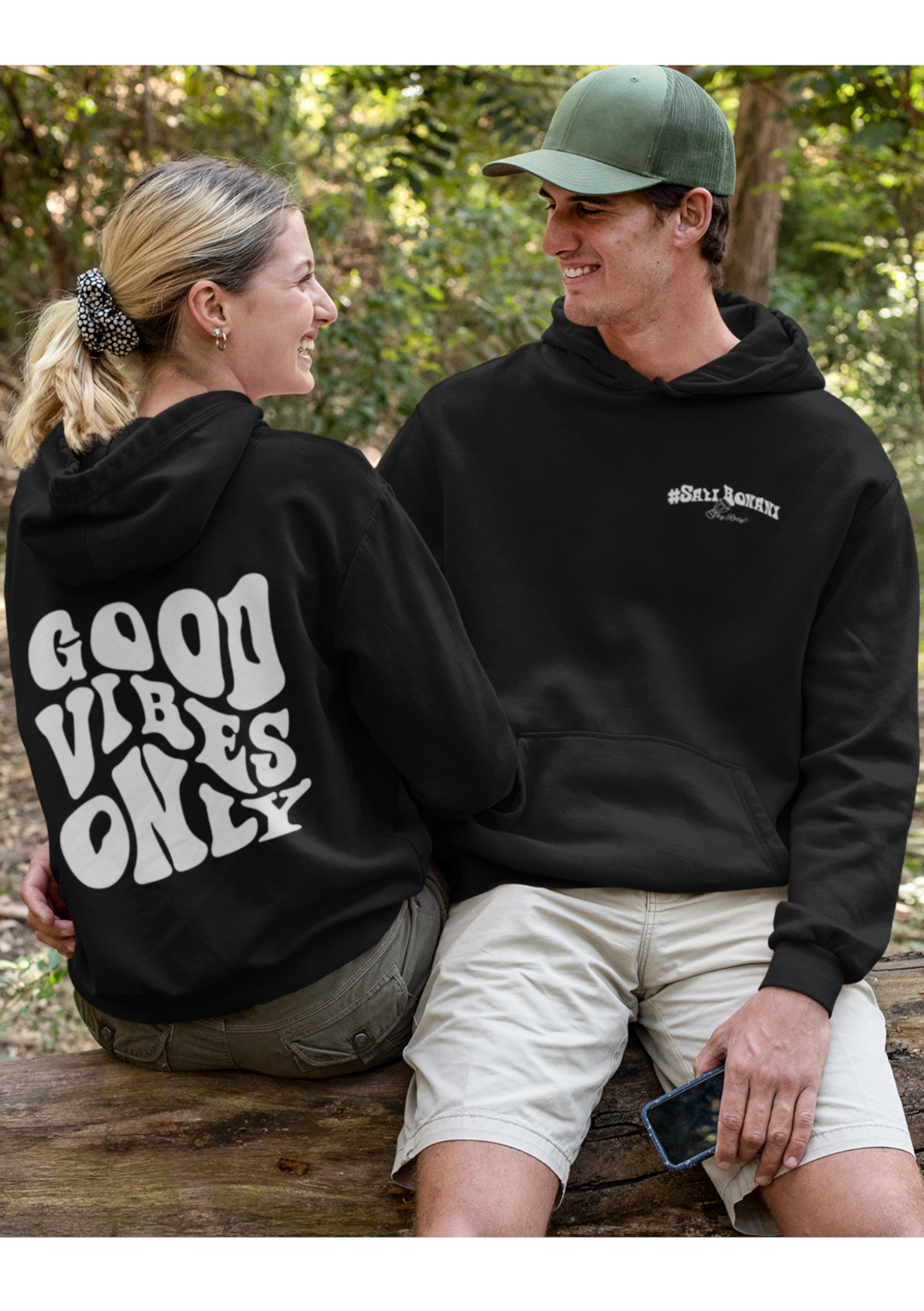 Good Vibes Only Hoodie - Trommel Rosy